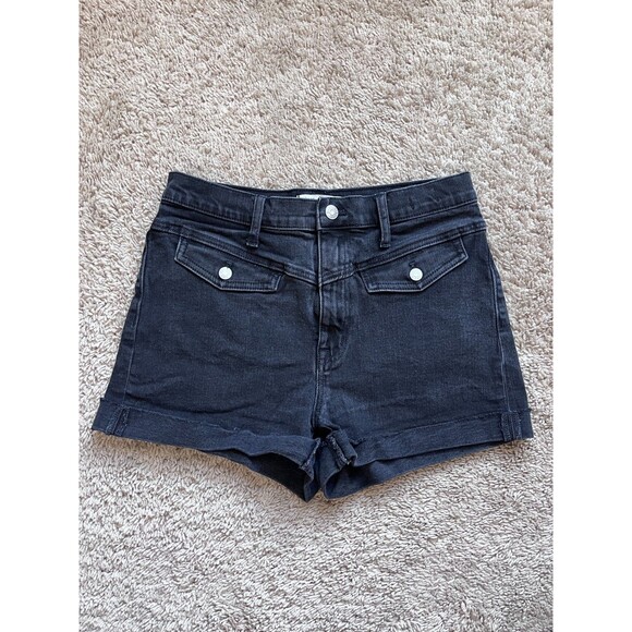 Madewell Pants - Madewell Western Yoke Edition High Waist Denim Shorts in Lunar Wash Size 28